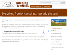 Tablet Screenshot of campingfreebies.com